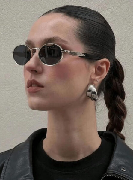 occhiali rotondi da sole e da vista